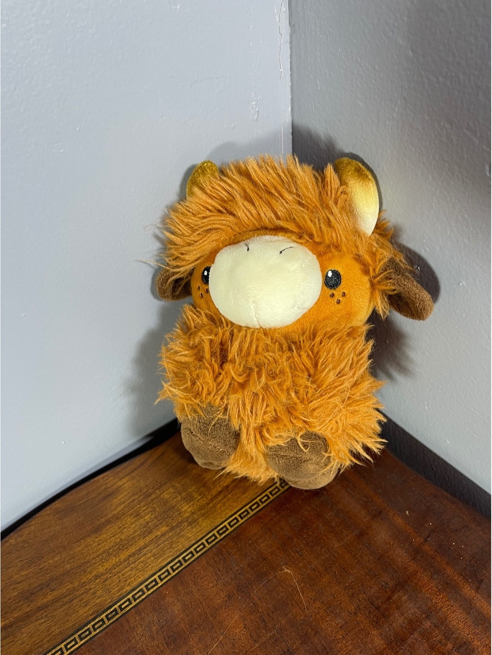 Highland Cow Plush Doll – Cute Cuddly Stuffed Animal Horns Long Hair Fuzzy